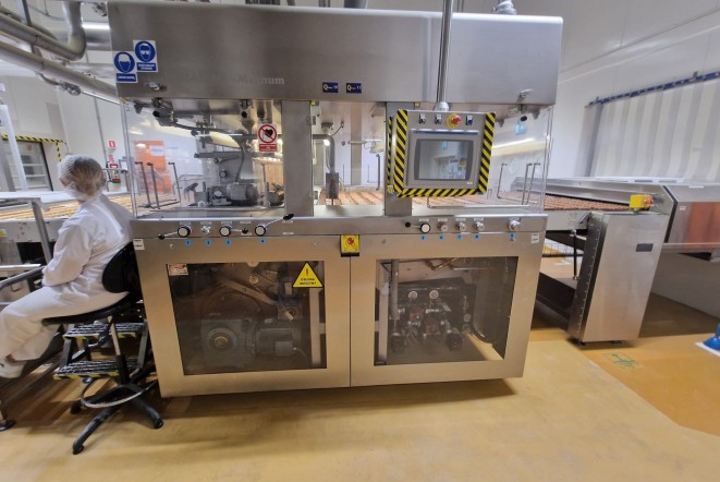 Przemysłowa Linia do Oblewania Czekoladą SOLLICH Enromat M5 (1800mm) + Tunele Chłodnicze