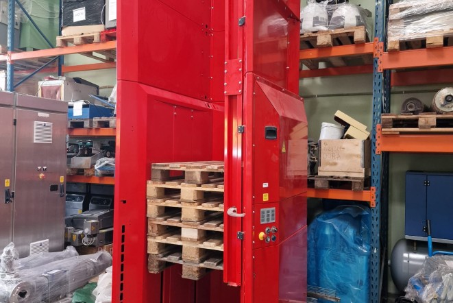 Paletomat, magazyn palet